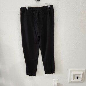 Michael Kors Pull On Pants Womens XL Black Lounge Jogger Pockets Drawstring